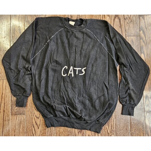 Unbranded Other - Vintage 80's Cats The Musical Black Crewneck Sweatshirt USA Made Size L